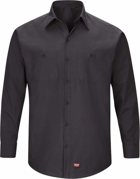 Red Kap Men's Long Sleeve Work Shirt with Mimix