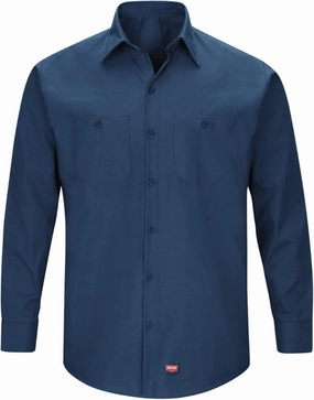 Red Kap Men's Long Sleeve Work Shirt with Mimix