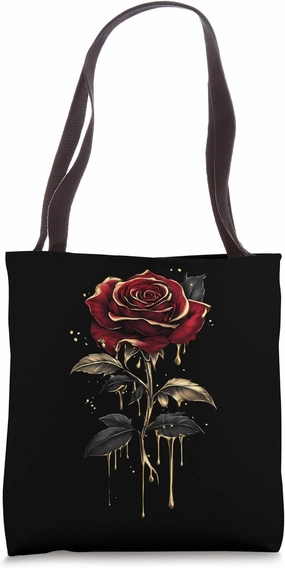 Red Rose Flower Botanist Garden Gardening Flower Rose Tote Bag