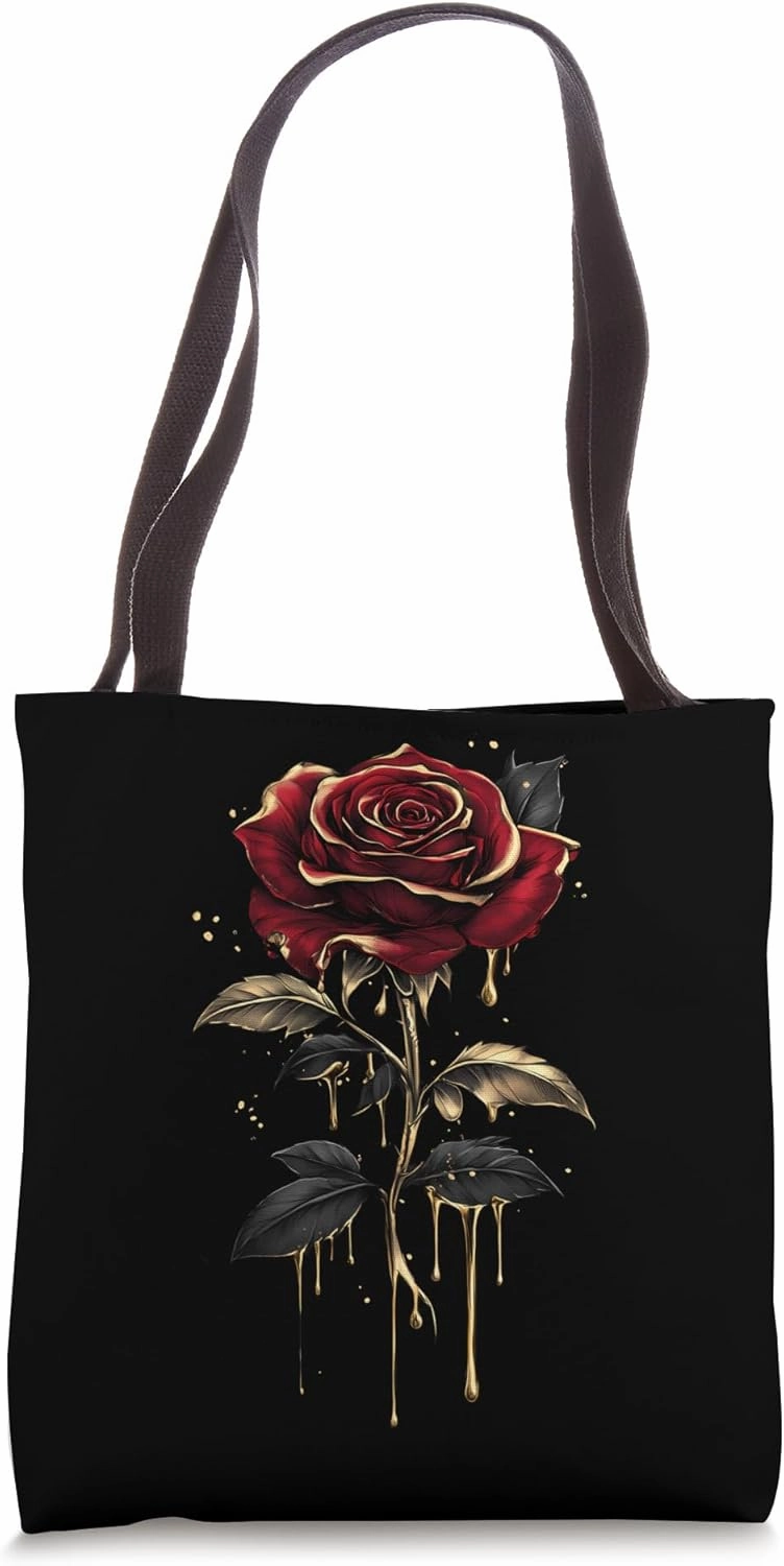 Red Rose Flower Botanist Garden Gardening Flower Rose Tote Bag