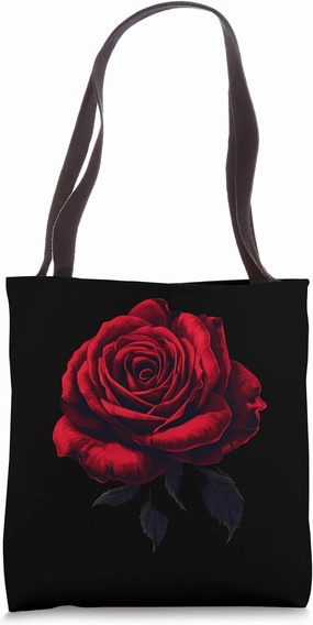 Red Rose Flower Botanist Garden Gardening Flower Rose Tote Bag