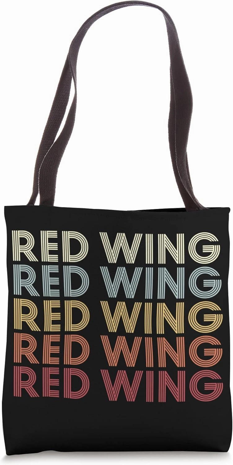 Red Wing Minnesota Red Wing MN Retro Vintage Text Tote Bag