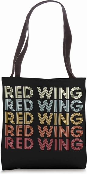 Red Wing Minnesota Red Wing MN Retro Vintage Text Tote Bag