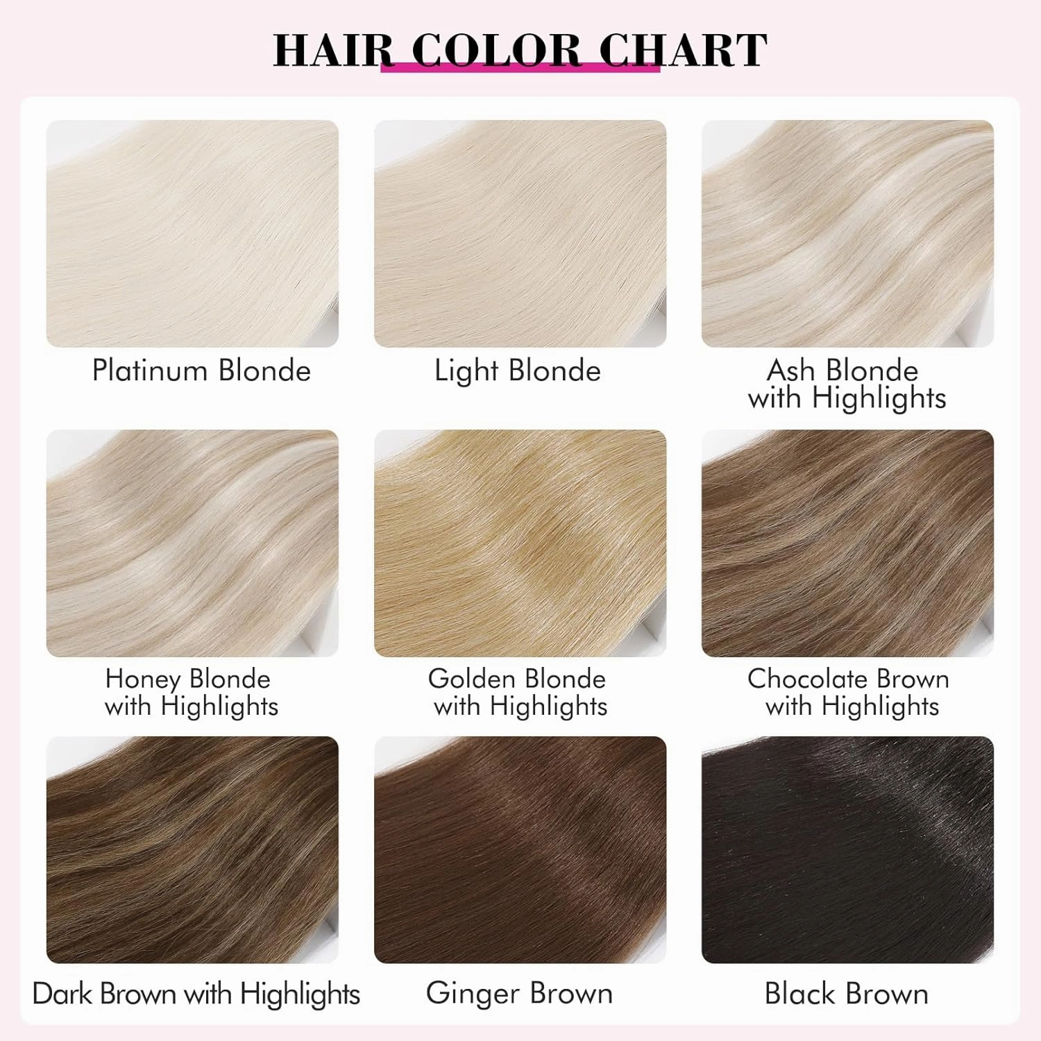 REECHO Hair Extensions, 11PCS Clip in Hair Extensions 24" Long Straight hair extensions HE005 Natural Soft Synthetic Hairpieces for Women – Chocolate Brown with Highlights