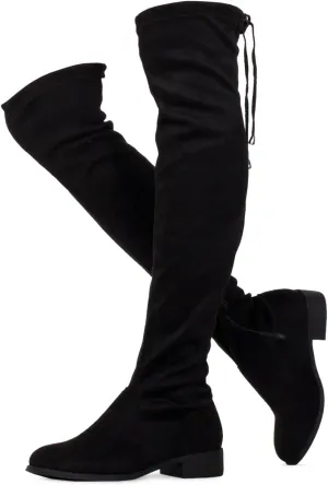 RF ROOM OF FASHION Women's Tokyo Stretchy Over The Knee Boots (Regular Calf)