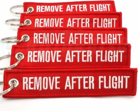 Rotary13B1 Remove After Flight Keychain - Red - 5pcs