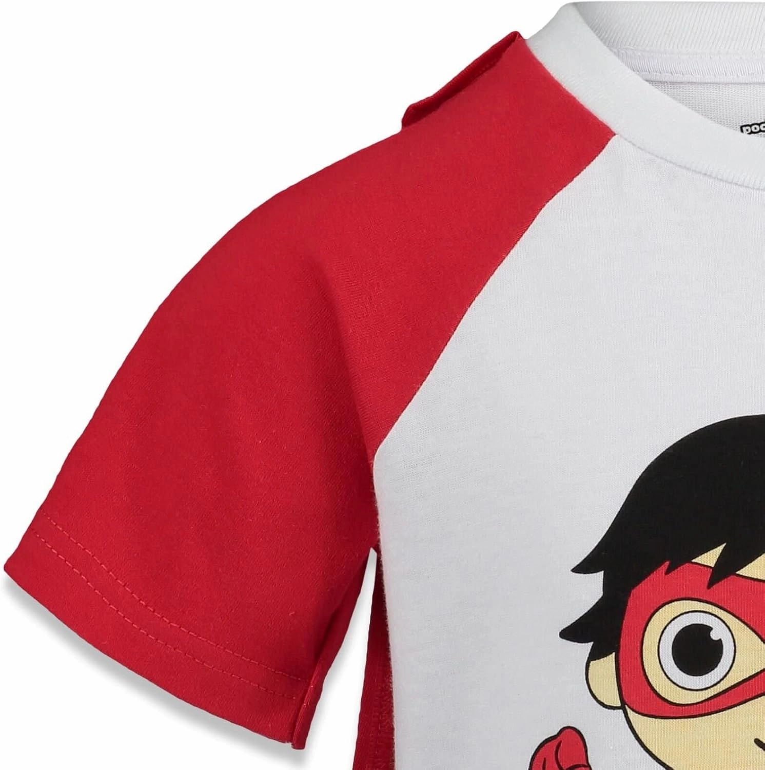 RYAN'S WORLD Red Titan Cosplay T-Shirt Cape and Mask 3 Piece Outfit Set Toddler to Little Kid