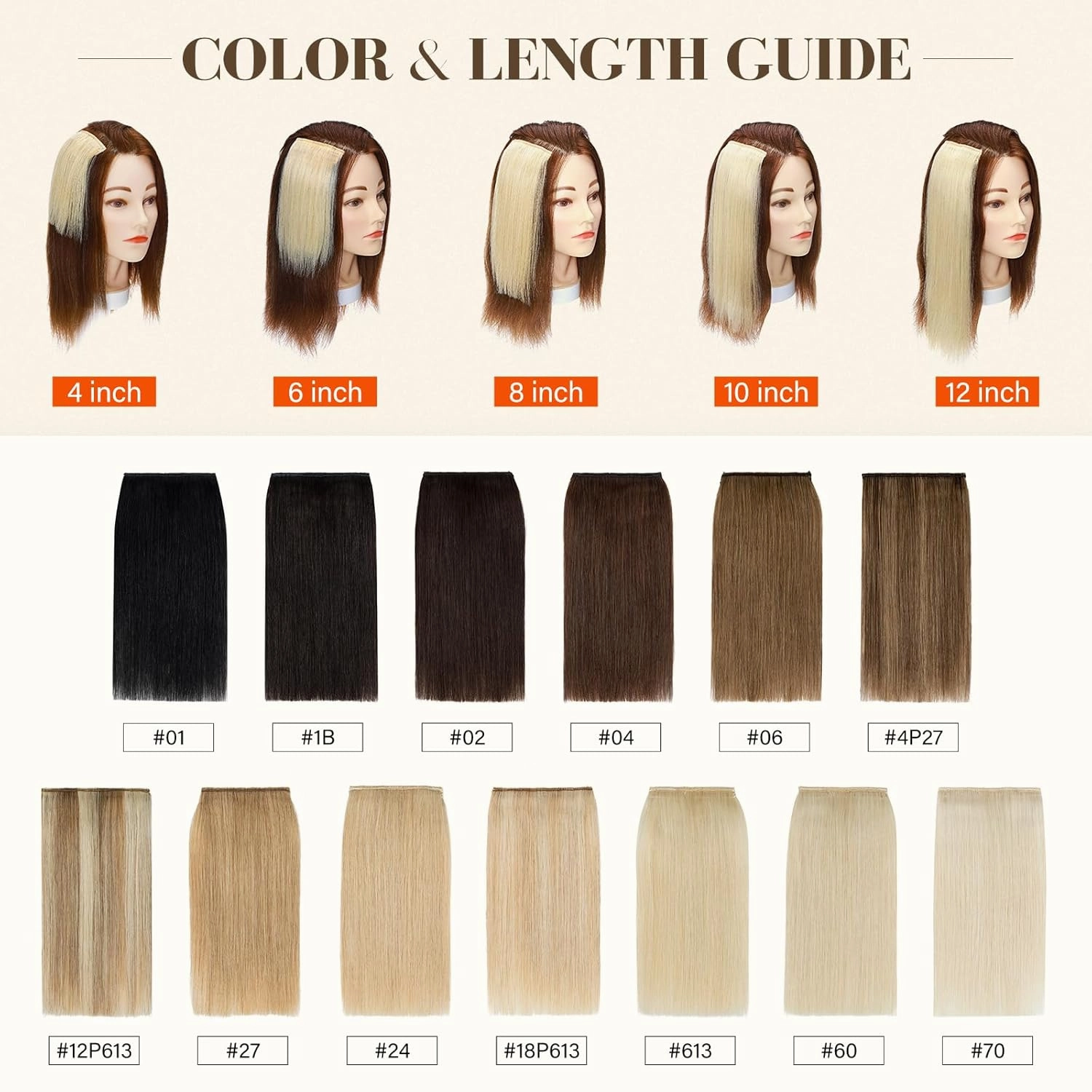 S-noilite Short Clip in Hair Extensions Human Hair 1PCS 2 Clips Clip in Hairpieces For Women Adding Volume 10g 6Inch-Golden Brown/Bleach Blonde
