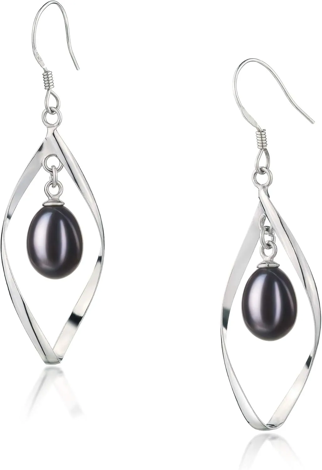 Sandy 7-8mm AA - Drop Quality Freshwater 925 Sterling Silver Cultured Pearl Earring Pair For Women