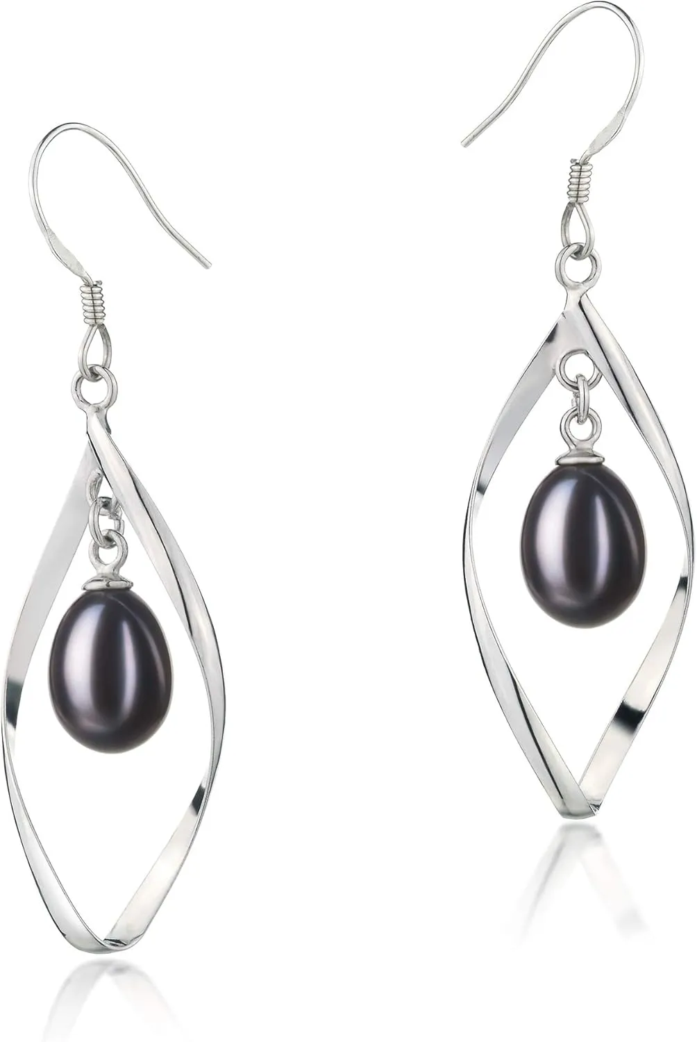 Sandy 7-8mm AA - Drop Quality Freshwater 925 Sterling Silver Cultured Pearl Earring Pair For Women