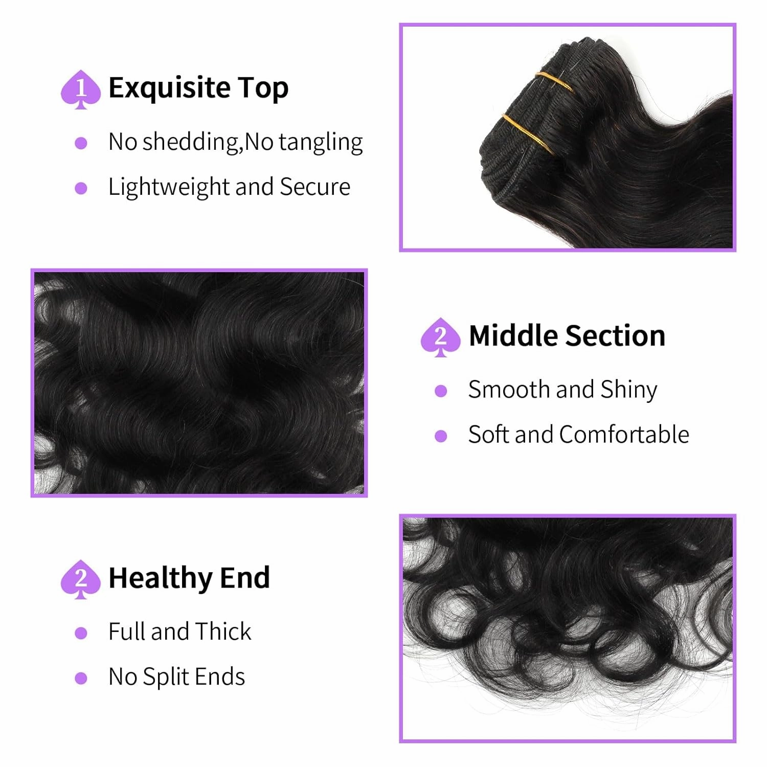 Sassina Body Wave Clip in Extensions Human Hair Double Weft Clip in Human Hair Extensions Full Head Natural Black Brazilian Clip Remy Thick Hair Extensions for Black Women 7Pcs 120G 20 Inch