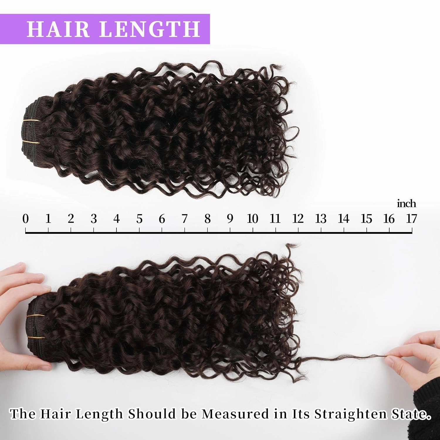 Sassina Natural Wave Clip in Extensions Human Hair Thick Remy Hair Extensions Clip ins Dark Brown Double Weft Brazilian Human Hair Extensions Full Head for Women 7Pcs 120G 20 Inch