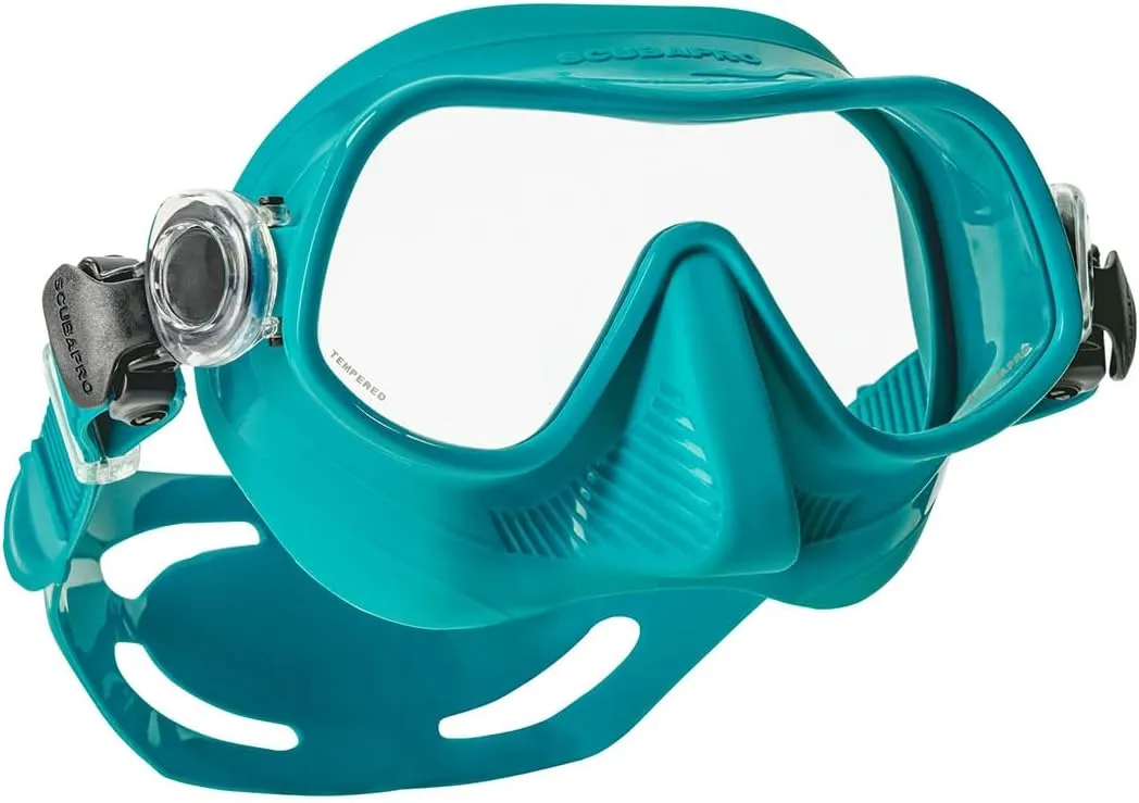 SCUBAPRO Steel Pro Scuba Diving Mask for Freediving, with Single Lens and Frameless, Low Volume Design