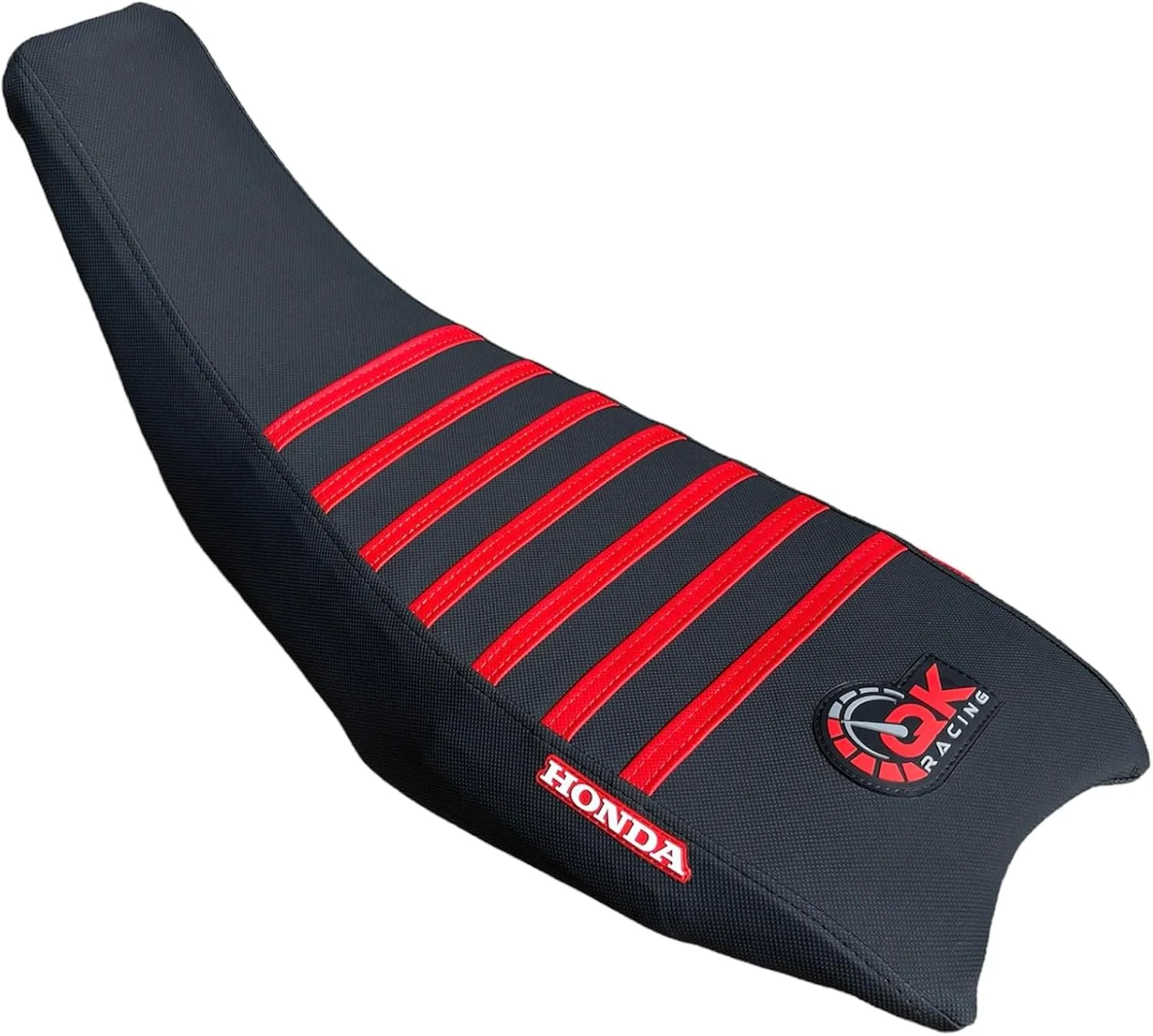 Seat Cover - Compatible Fit for Hond@ 2004-2018 TRX450 TRX 450R TRX 450 R TRX 450ER TRX 450 ER Quad (Black/Red)