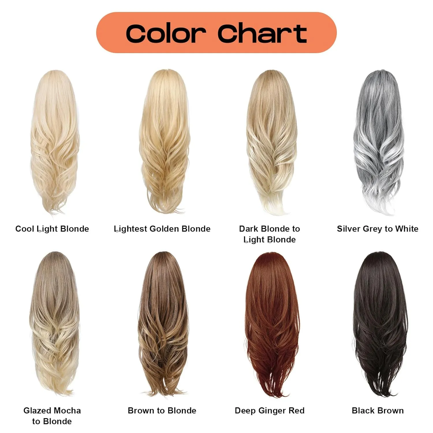 SEIKEA Versatile Drawstring Ponytail Extension, 18" Long Wavy Multi Layered Clip in Ponytail Hair Extensions Stand Up High Fake Pony Tail Soft Natural Synthetic Hairpiece for Women Black Brown