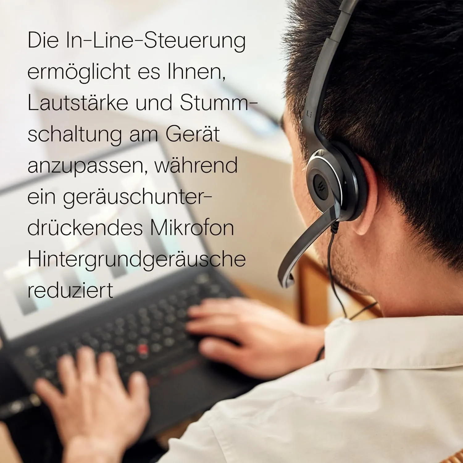 Sennheiser PC 8 USB - Stereo USB Headset for PC and MAC with In-line Volume and Mute Control - Black