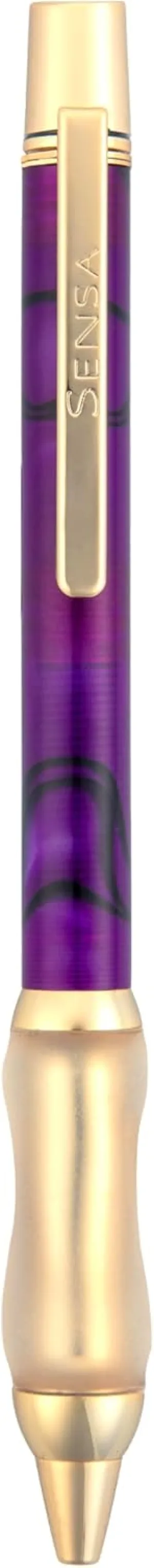 Sensa METRO Classic Retractable Ballpoint Pen (GOLD Purple Haze)