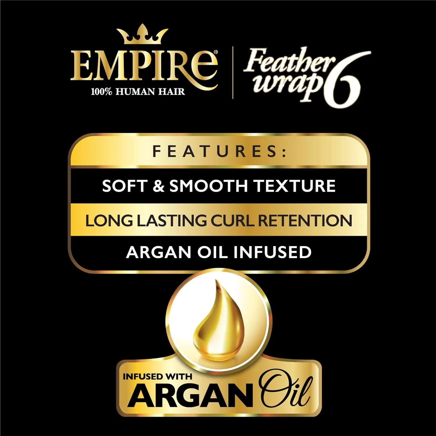 Sensationnel Empire bump weaving hairextension - feather wrap 6 inch human hair short bun weave styling (1B OFFBLACK)
