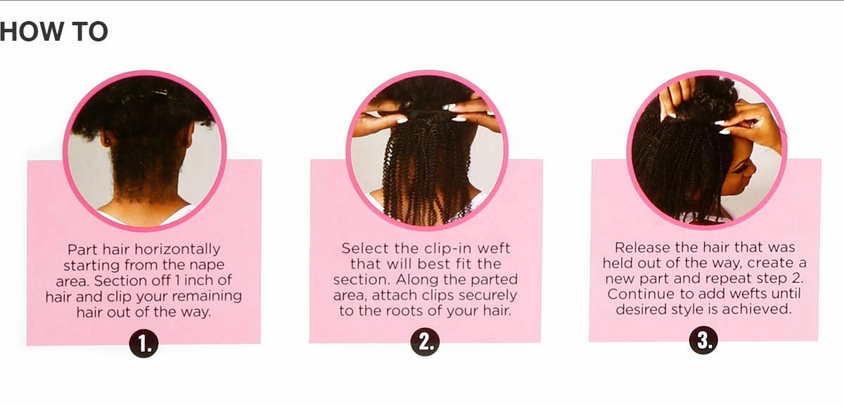 Sensationnel Curls Kinksandco Clip In - Rule Breaker 10 Inch 9 Piece Pack Easy to Use Clips for Natural 3C to 4C Hair (1B OFFBLACK)