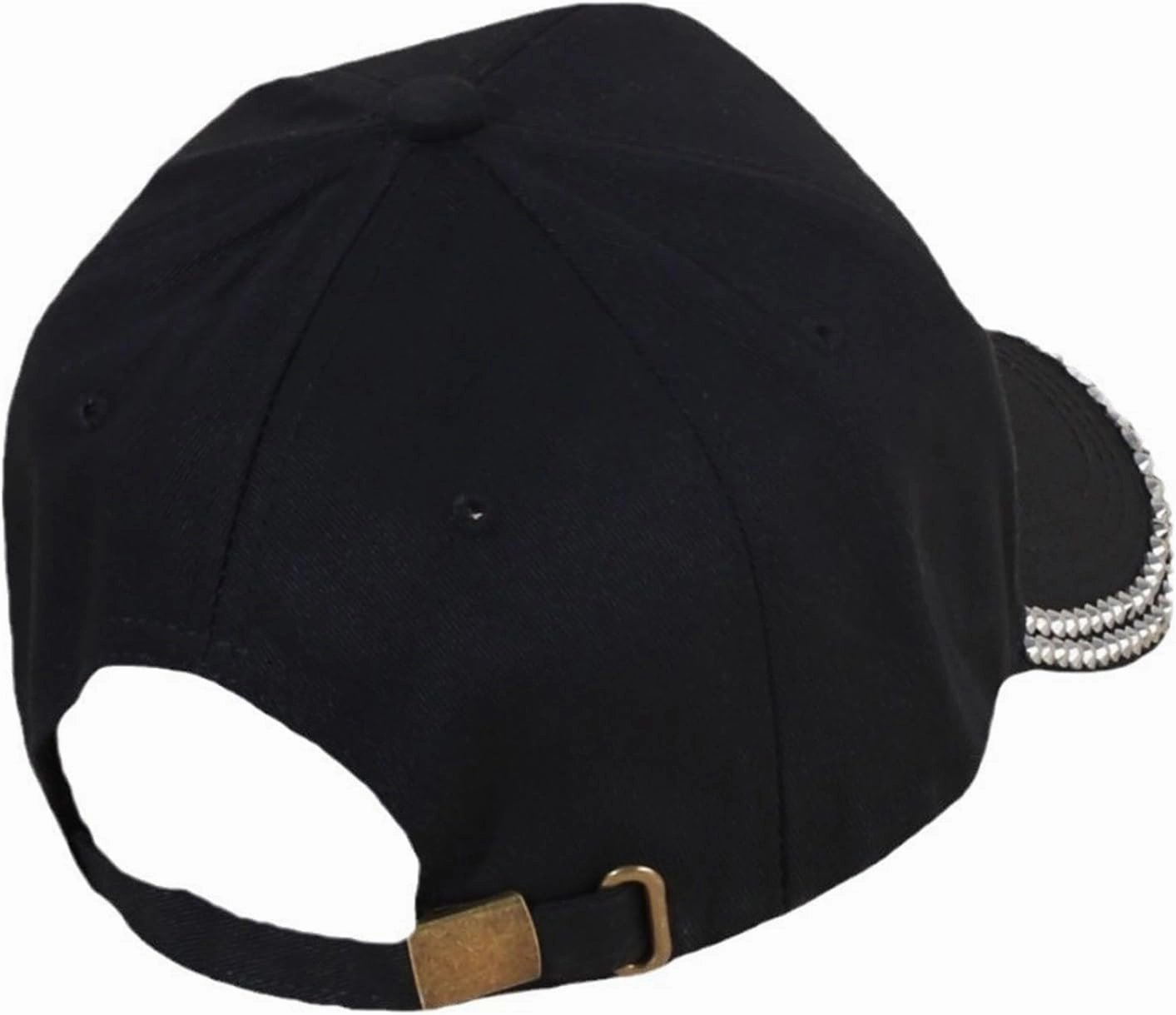 Shiny Rhinestone Brim Baseball Cap for Women Girls Bling Hats Sparkle Ponycap Trucker Hat Summer Outdoors Sun Cap