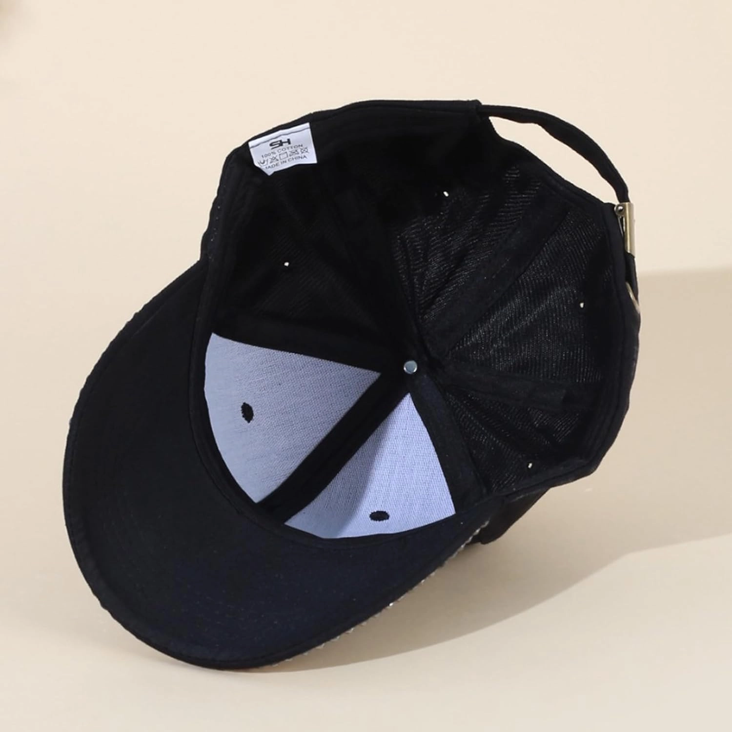 Shiny Rhinestone Brim Baseball Cap for Women Girls Bling Hats Sparkle Ponycap Trucker Hat Summer Outdoors Sun Cap