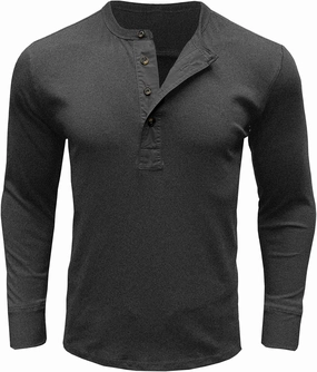 Shirt for Men Button Down Crew Neck Solid Color Pullover Tops Textured Long Sleeves Fall Stylish Classic Shirts Top