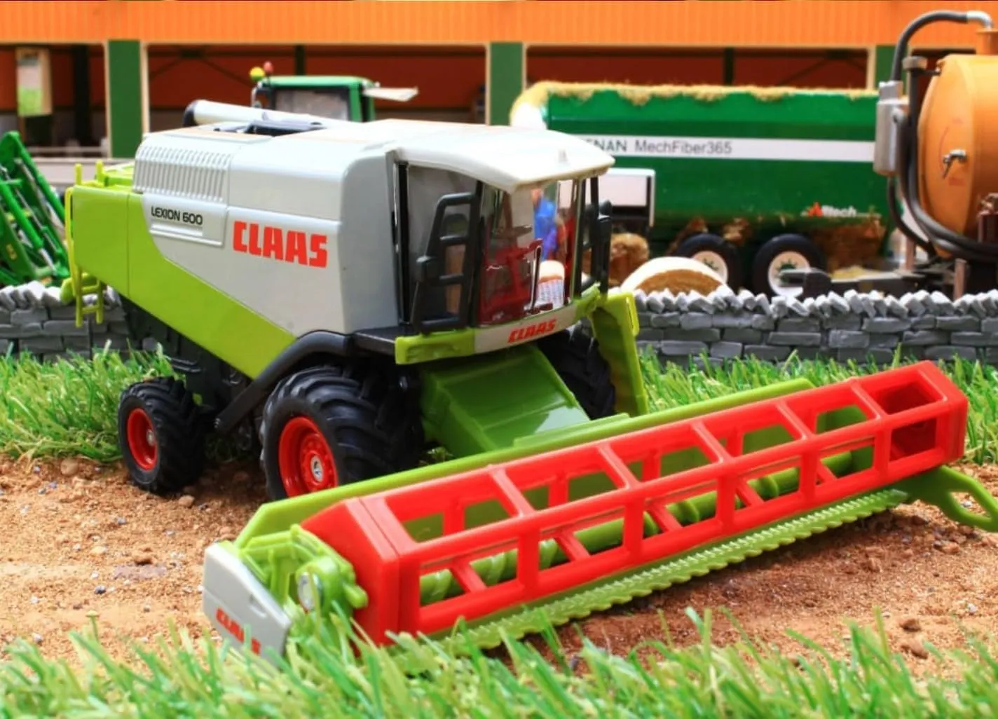 Siku 1991, Claas Combine Harvester, 1:50, Metal/Plastic, Green/Red, Movable Parts