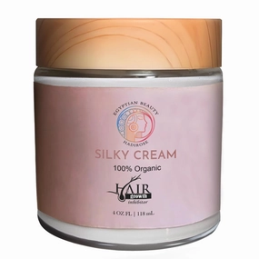 Silky Cream by Hadirose | Pure Red Saad Oil (Cyperus Rotundus) | 100% Organic Permanent Hair Removal Maintenance Cream | Prevent Ingrown Hair | Scented (Rose, Jasmine & Lavender) | Made in the USA