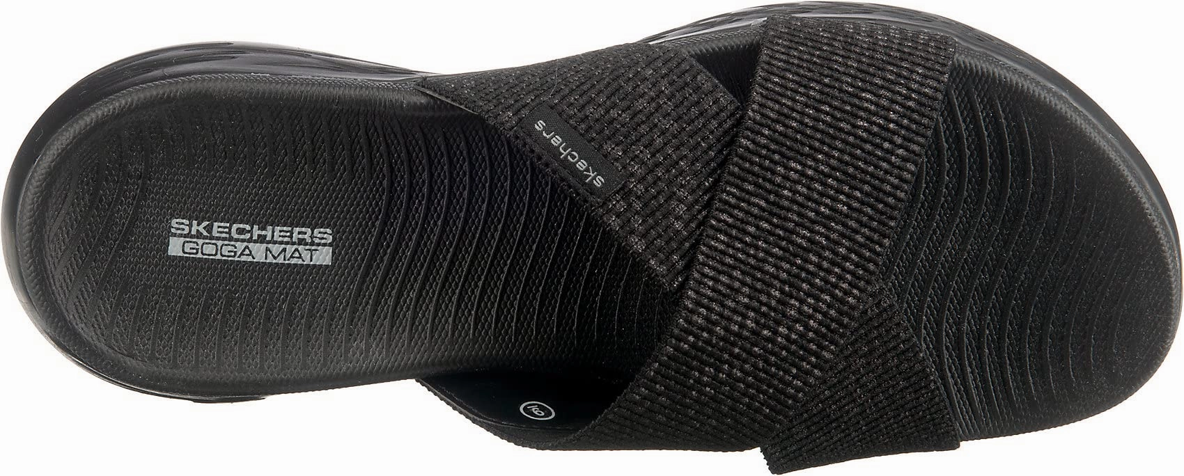 Skechers Women's On The Go 600 - Glistening Slide Sandal 10 Black