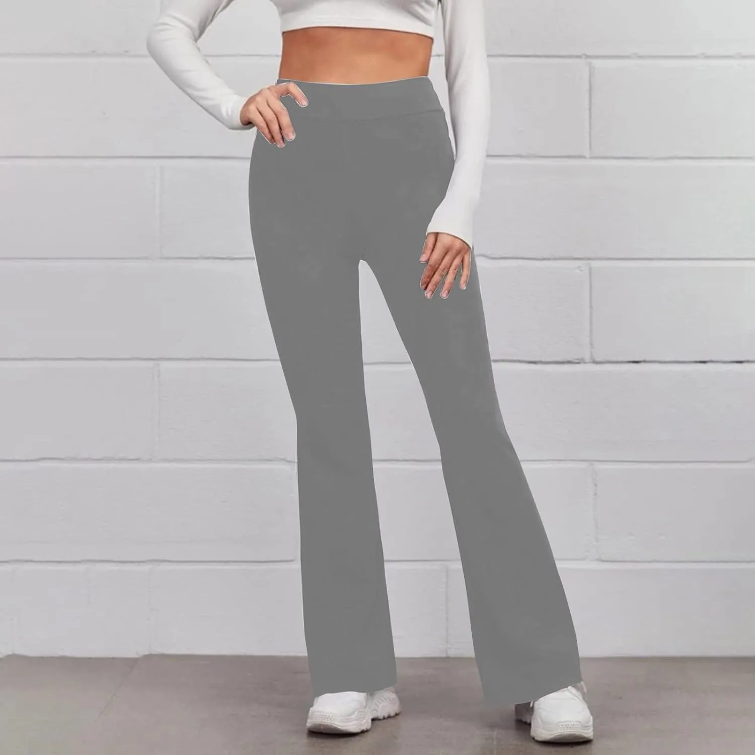 SMIDOW Womens Shapewear High Waisted Flare Leggings Bootcut Yoga Dance Pants Seamless Scrunch Butt Gym Yoga Pants