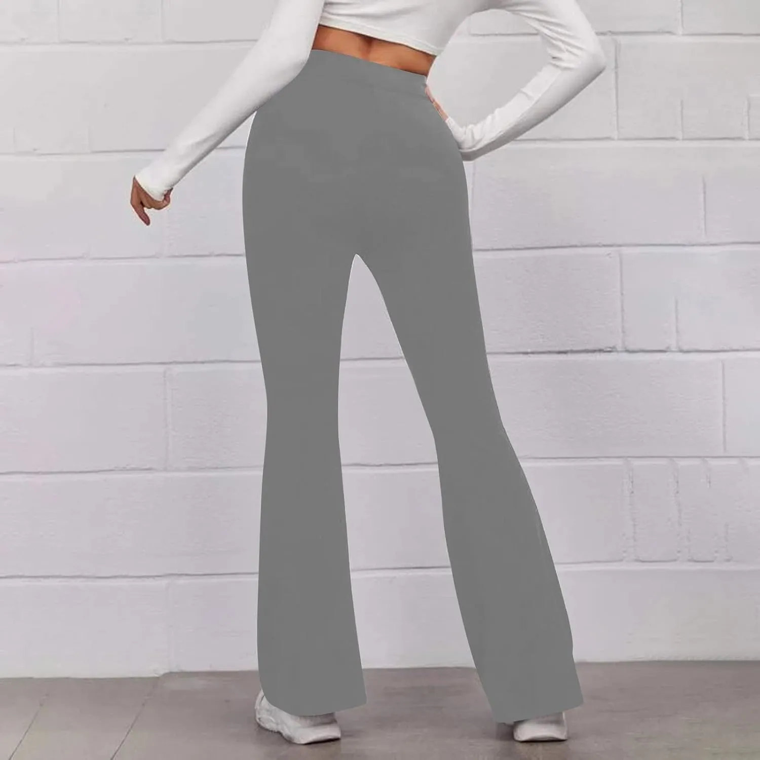 SMIDOW Womens Shapewear High Waisted Flare Leggings Bootcut Yoga Dance Pants Seamless Scrunch Butt Gym Yoga Pants