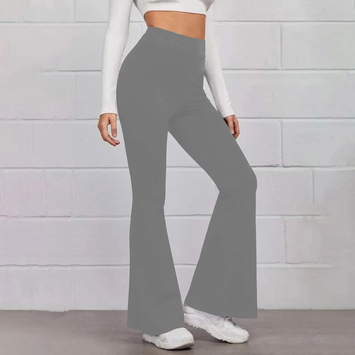 SMIDOW Womens Shapewear High Waisted Flare Leggings Bootcut Yoga Dance Pants Seamless Scrunch Butt Gym Yoga Pants