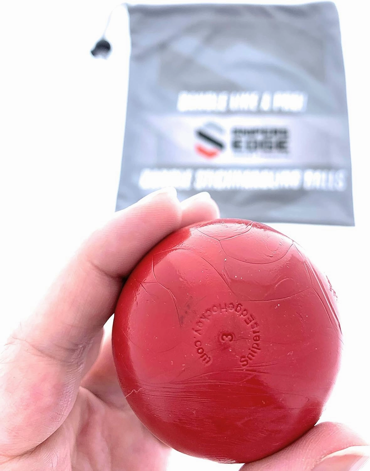 Snipers Edge Hockey Stickhandling Balls - Hockey Dangle Balls with Bag - Improve Stickhandling On and Off The Ice - Bring Anywhere!