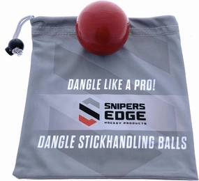 Snipers Edge Hockey Stickhandling Balls - Hockey Dangle Balls with Bag - Improve Stickhandling On and Off The Ice - Bring Anywhere!