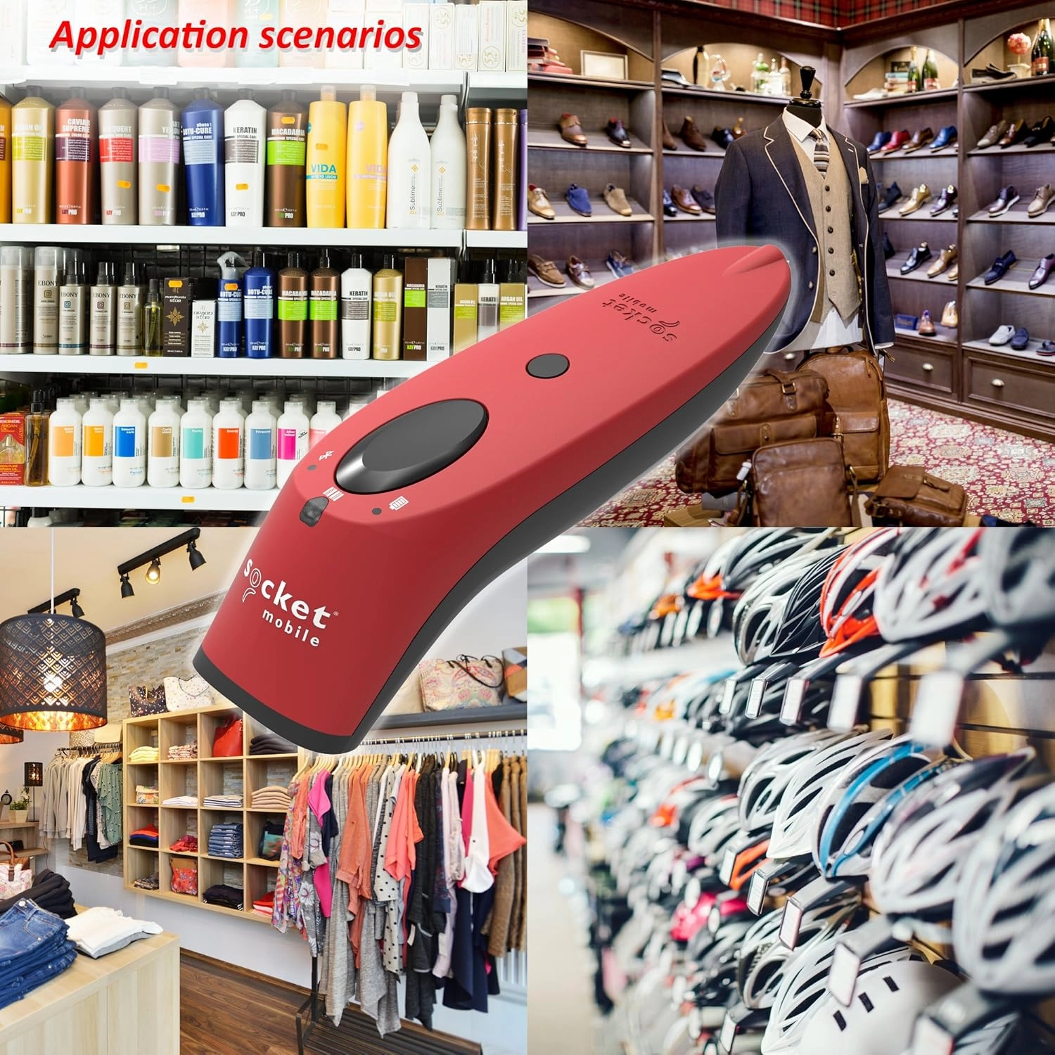 SOCKET - CX3413-1832 SocketScan S740, 2D Barcode Scanner, Red