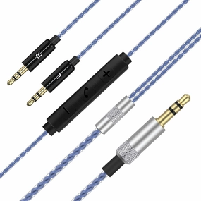 Sol Republic Replacement Cable with Remote Volume & Mic Compatible with Sol Republic Master Tracks HD, HD2, Sol Republic V8, V10, V12, X3 Headphone for iPhone Galaxy Android Phone, 4ft