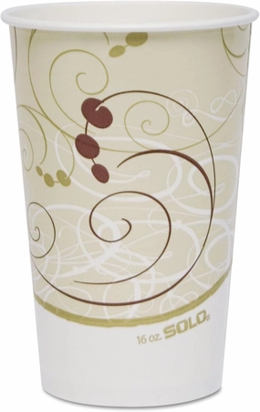 SOLO RP16PSYM Paper Cold Cups, 16 oz., Symphony Design, 50/Bag (SCCRP16PSYM)