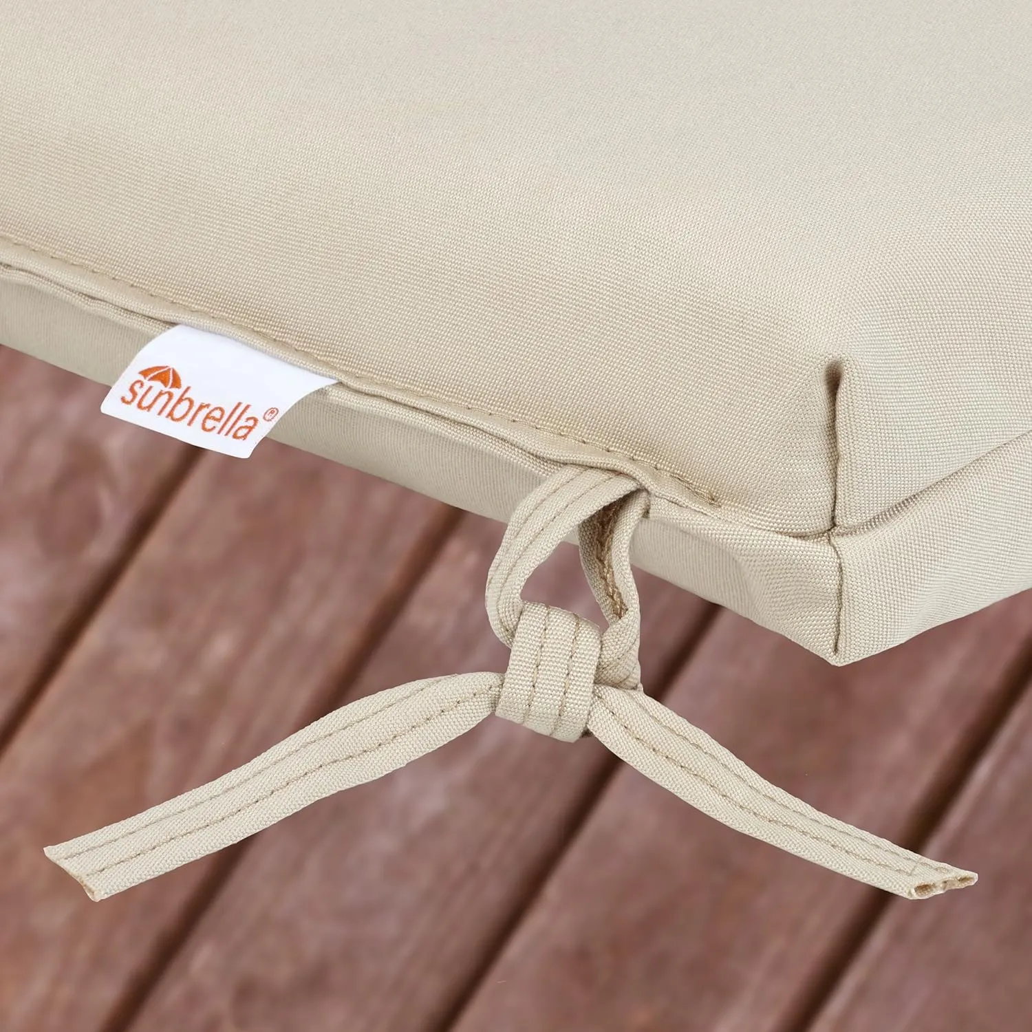 Sorra Home Sunbrella Bristol Square Chair Cushion (Set of 2) - Fade & Water Resistant, Outdoor & Indoor Patio Seat Cushion with Plush Foam - Dupione Crimson (19" x 19" x 2.5")