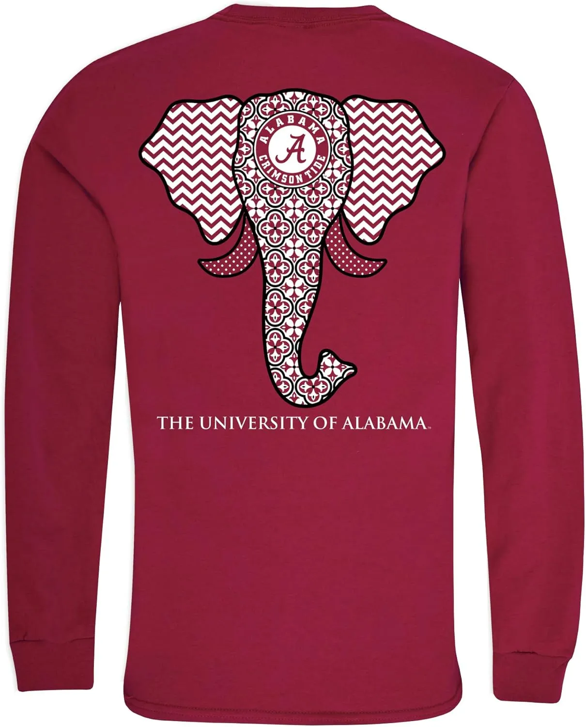 Southern Couture Alabama Crimson Tide Elephant Women's Classic Fit Long Sleeve T-Shirt