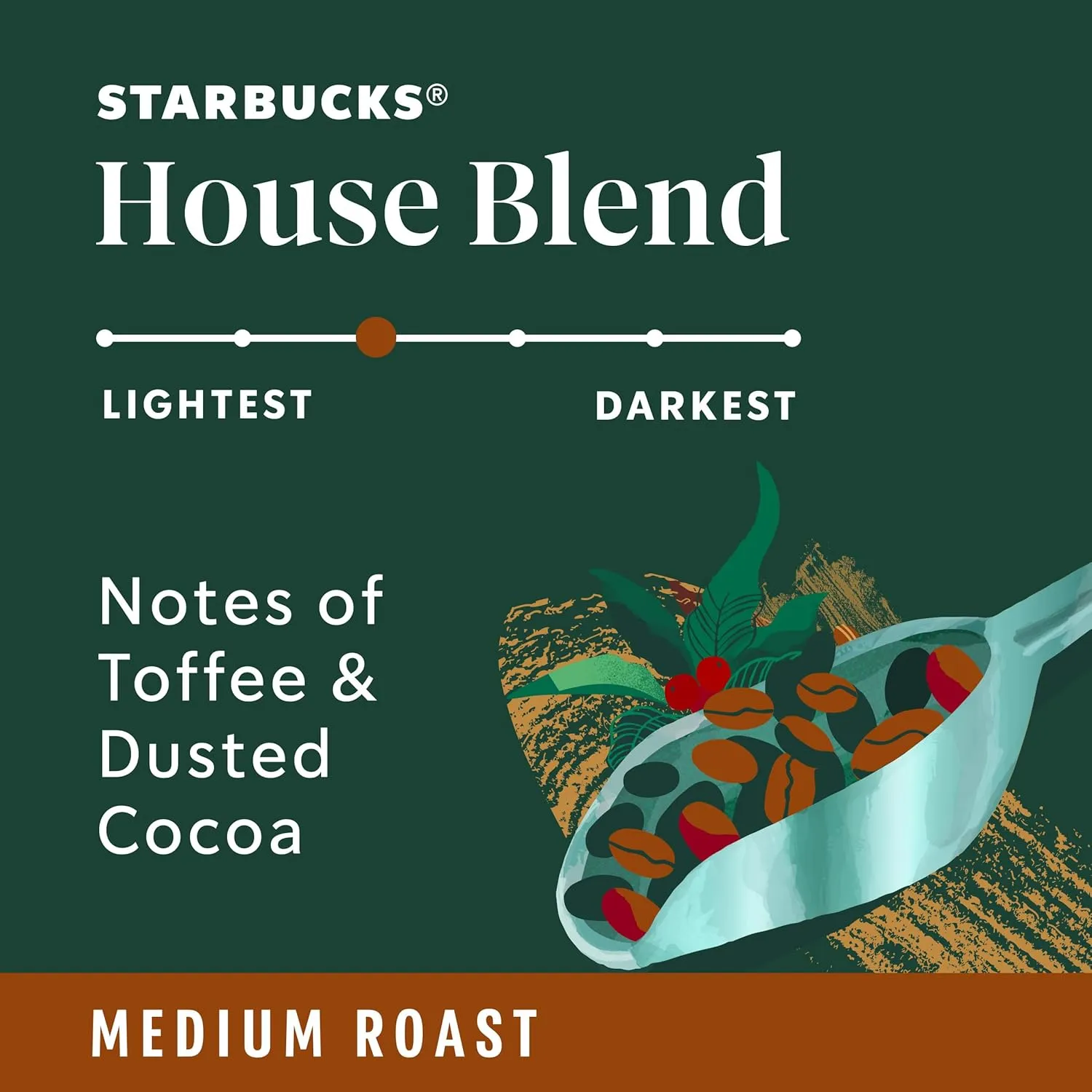 Starbucks K-Cup Coffee Pods, Medium Roast, House Blend for Keurig Coffee Makers, 100% Arabica, 1 Box (75 Pods)