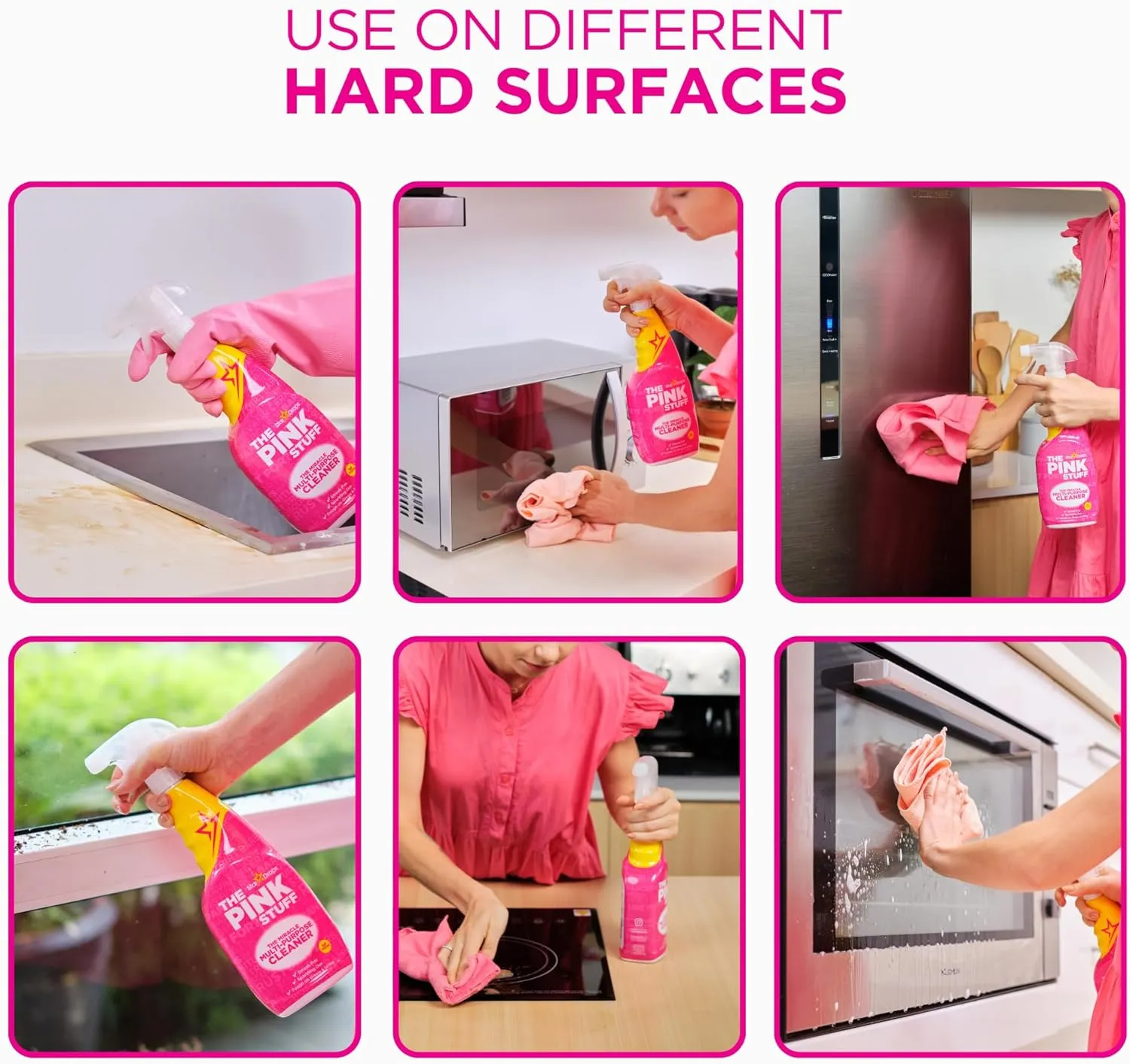 Stardrops - The Pink Stuff - The Miracle Multi-Purpose Cleaning Spray 750ml 3-Pack Bundle (3 Multi-Purpose Spray)