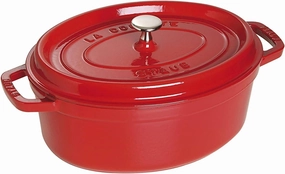 STAUB 40509-866-0 Cast Iron Cocotte, Cherry, 31 cm