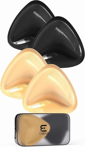 Sticky Push Up Bra Inserts 2 Pairs-Double Sided Sticky Waterproof Bra Pads for Volume