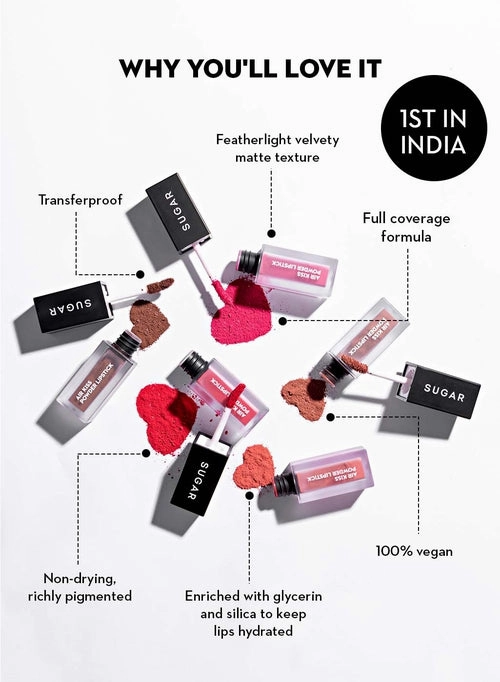 SUGAR Air Kiss Powder Lipstick - 05 Strawberry Macaron