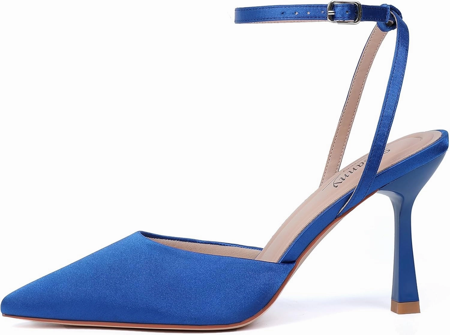 Susanny Heels for Women Stiletto Closed Pointed Toe Backless Dress Shoes High Heels Sexy Kitten Pumps Wedding Guest Party Dance Prom Dressy Comfort Shoes