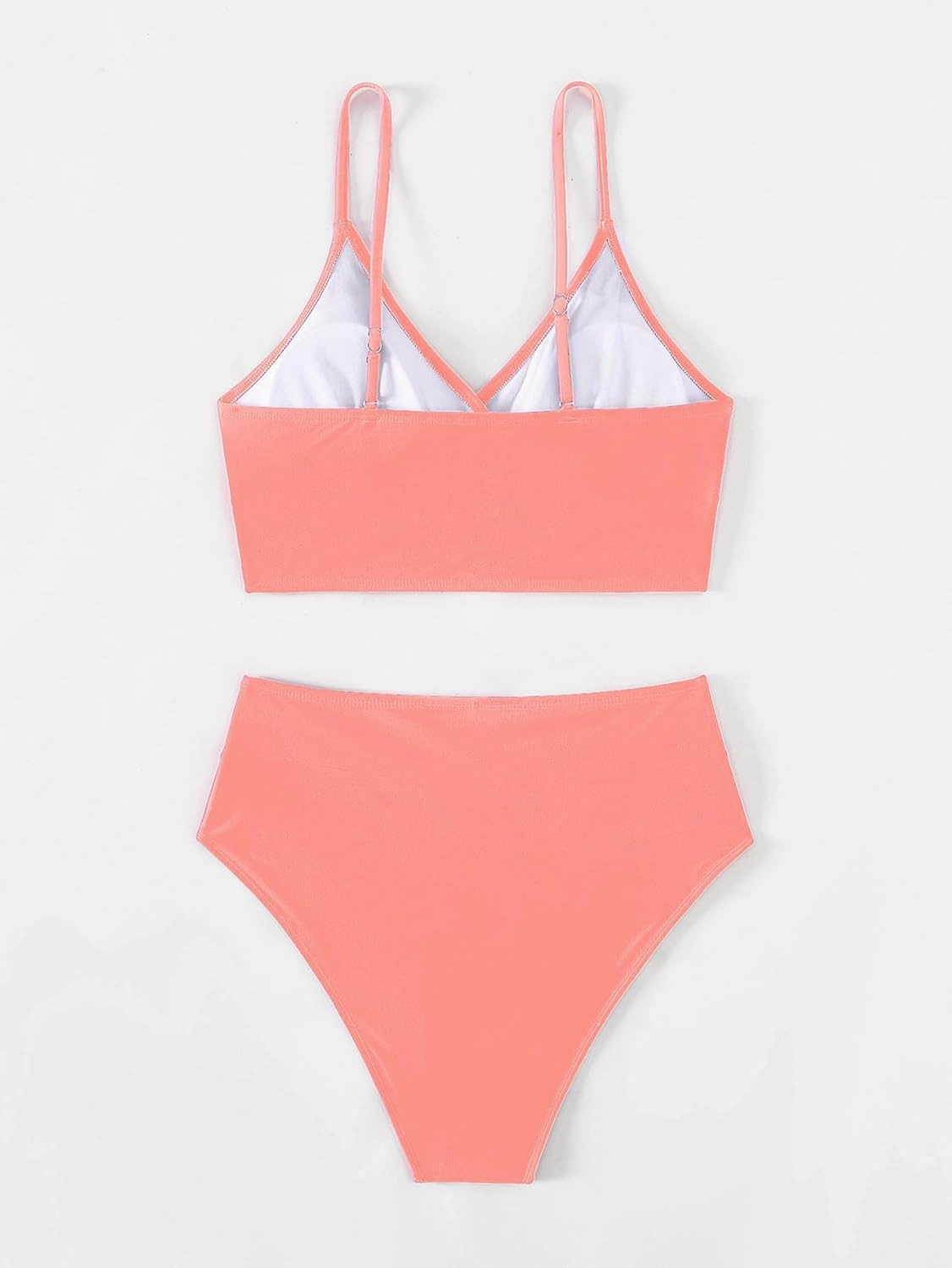 Tainehs Women's Bikini Sets Two Piece Swimsuit V Neck Twist Front V Cut Bottom Bathing Suit