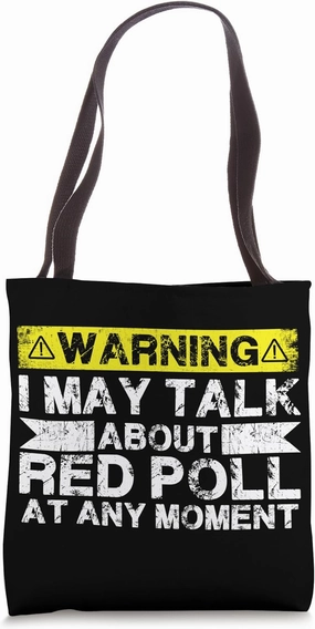 Talk About Cow Rancher - Cattle Farmer Breeder Red Poll Tote Bag