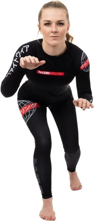 Tatami Fightwear Women's Global Long Sleeve Rashguard - XL - Black