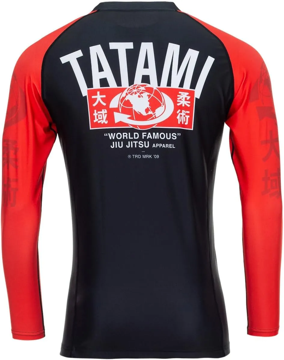 Tatami Fightwear World Famous Long Sleeve Rashguard - Black