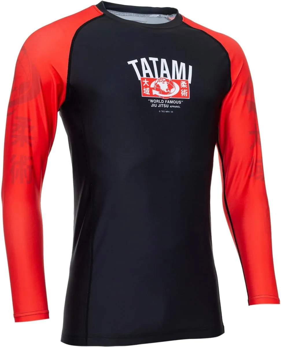 Tatami Fightwear World Famous Long Sleeve Rashguard - Black